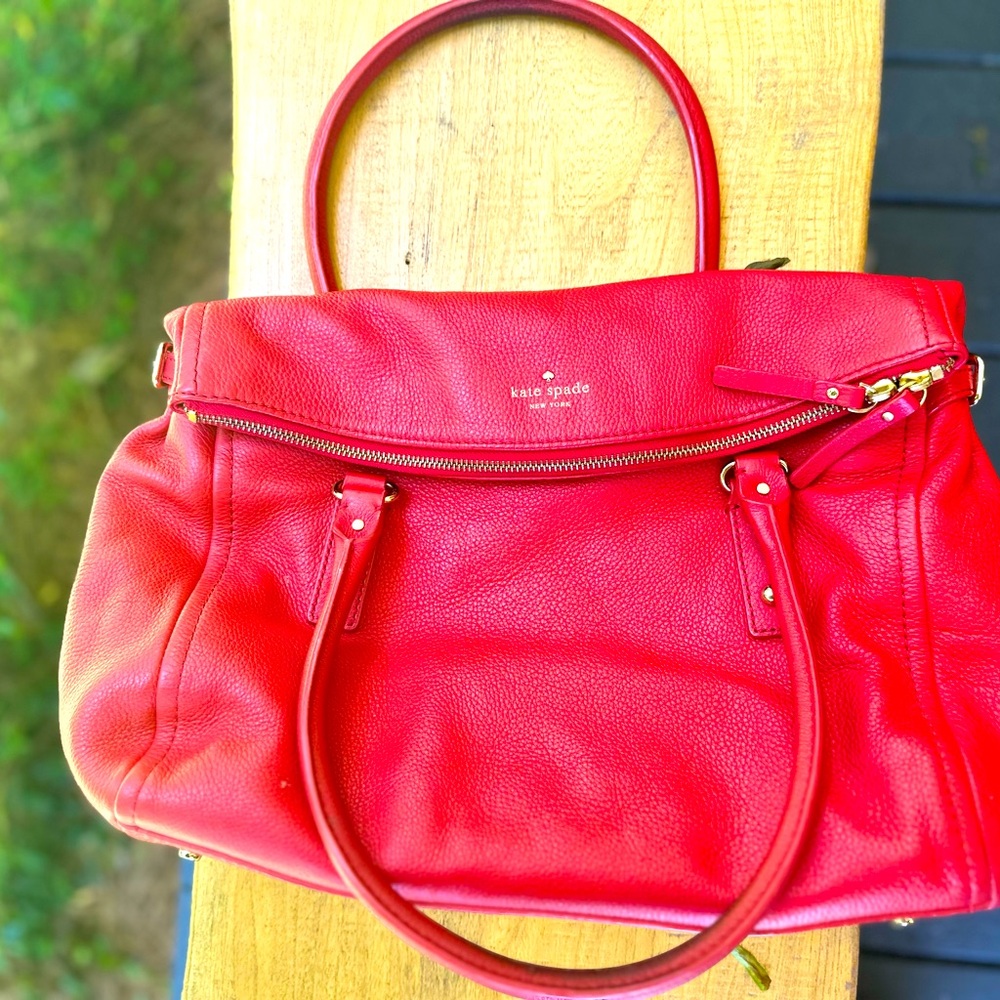 Kate Spade Red Leather Tote
